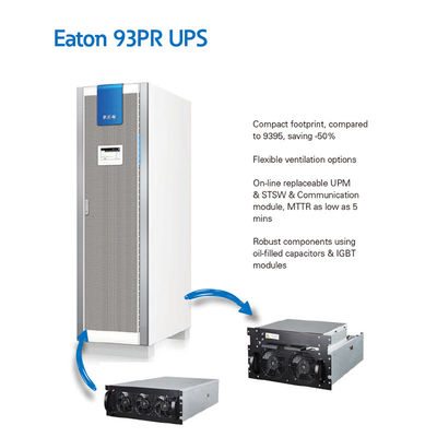Eaton Brand Online série 93PR UPS15-500KVA 25KVA-200KVA fonte de alimentação ininterrupta com saída de três fases para escritório