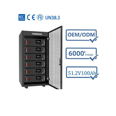 Alta tensão 100kwh 200kwh 500kwh Contenedor de bateria de super capacidade Lifepo4 Rack Mounted Solar Energy Storage Battery Pack