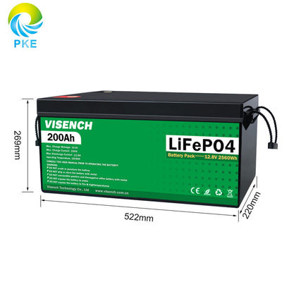 Visench fábrica direta 48v 200ah Lifepo4 bateria profunda 6000 ciclos Solar Lifepo4 recarregável Bateria de armazenamento de energia Li-Ion
