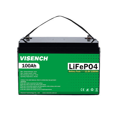 Visench Direct fábrica de alta qualidade 12v 100ah 5KWH 10KWH Solar Lifepo4 bateria de armazenamento