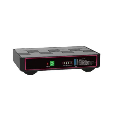60W 12000MAH LiFePO4 12V 5V Mini Smart UPS DC Bateria de backup com design recarregável