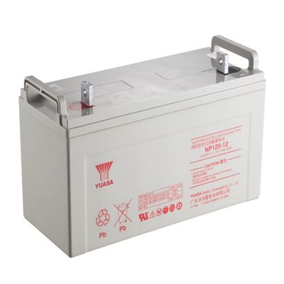 YUASA NP120-12 12V 120Ah UPS Bateria recarregável Melhor armazenamento de energia Manutenção VRLA Bateria para sistema solar / energia elétrica
