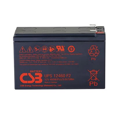 Bateria CSB UPS12460 12V 460W Bateria de ácido de chumbo regulada por válvula sem manutenção para o UPS Data Center