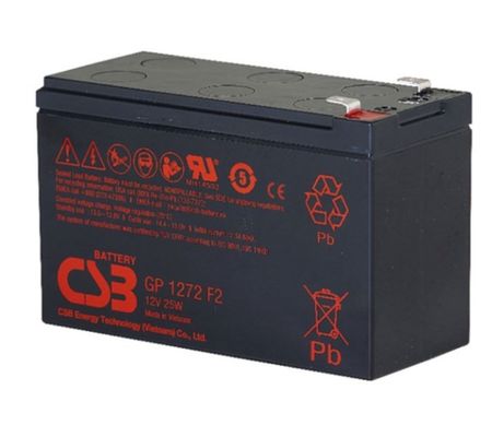 CSB GP1272 F2 12V 25W Bateria de ácido de chumbo regulada por válvula sem manutenção de alto desempenho