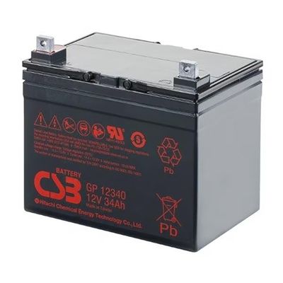 CSB GP12340 12V 34Ah Armazenamento de energia Manutenção gratuita Bateria recarregável VRLA CSB