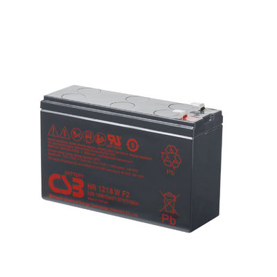 CSB Bateria HR1218W 12V 18W 1.67V Bateria de ácido de chumbo de 12V 18W de alta performance recarregável sem manutenção
