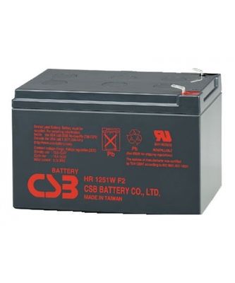 HR1251W 12V CSB Bateria 51W 12V 12Ah Bateria de ácido de chumbo recarregável sem manutenção