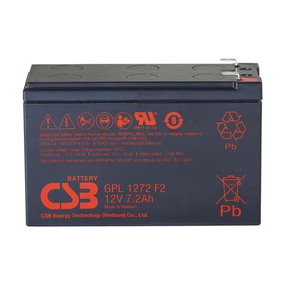 GPL1272 12V 7.2Ah CSB Bateria recarregável sem manutenção Bateria de longa duração de chumbo para UPS