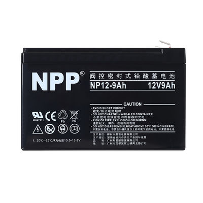 NPP NP12-9Ah Melhor armazenamento de energia Manutenção Grátis Bateria de substituição de ácido de chumbo selada para sistema de segurança de alarme doméstico