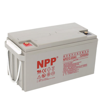 NPP NPG12-65Ah AGM recarregável Heavy Duty Deep Cycle Gel VRLA Bateria para Sistema Solar Off Grid, Carrinho de Golf, Não Spill capaz