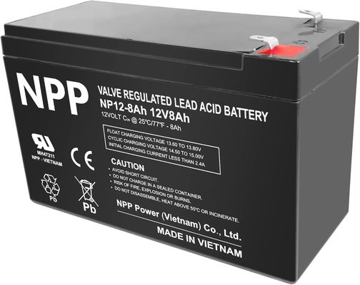 NPP NP12-8Ah Melhor armazenamento de energia Gratuito de manutenção Recarregável Sellado Ácido de Chumbo 12V 8Ah Bateria de Gel