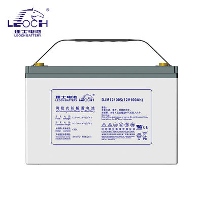 Energia elétrica 1,2 Wh 12V100AH Leoch DJM12100 Bateria de gel de ácido de chumbo livre de manutenção Carregável e durável
